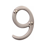 M Marcus Heritage Brass Numeral 9 - Face Fix 51mm 